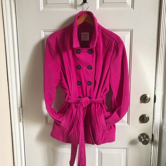 Old Navy | Pink Double Breasted Coat - Picture 7 of 10